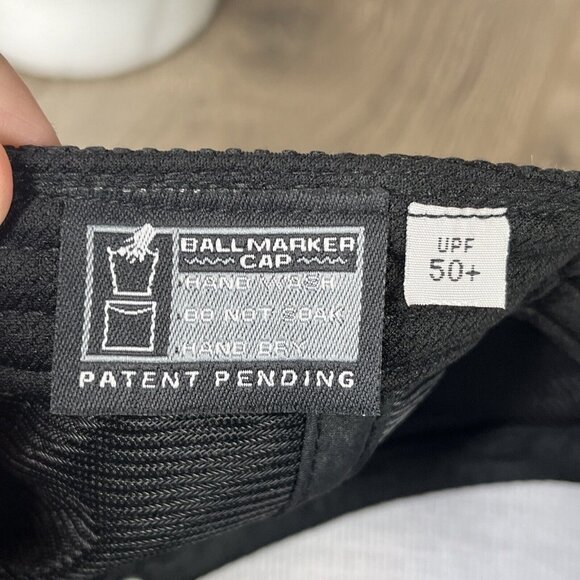 The Geothermal Golf Black Ahead Hat With Magnetic Ball Marker Ball Cap - Picture 10 of 13